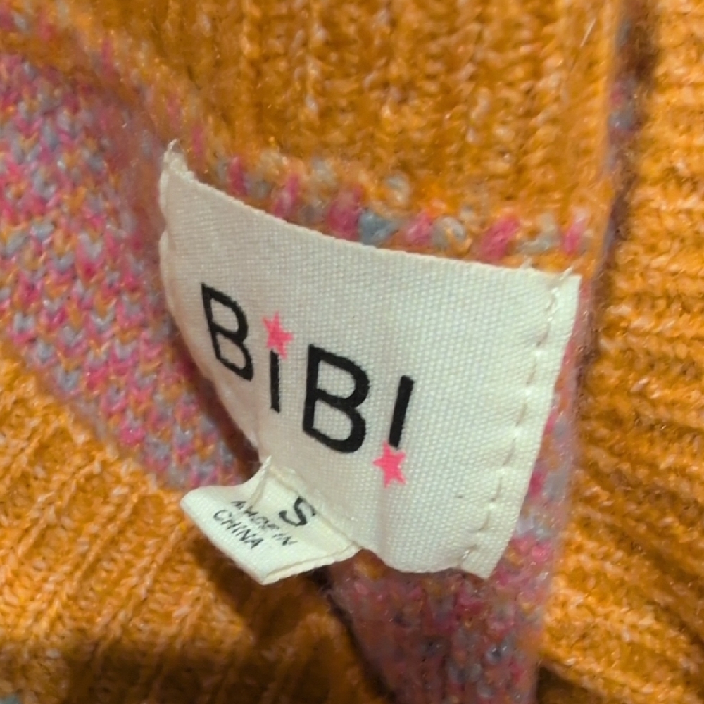 BiBi Orange Patterned Sweater - Picture 5 of 6